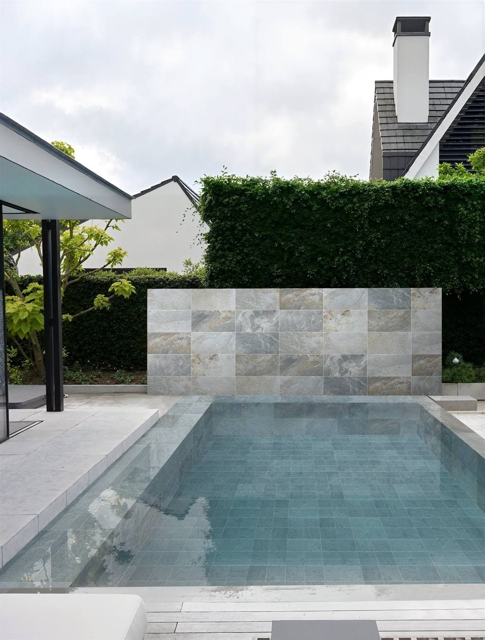 Slate-look accent wall tile