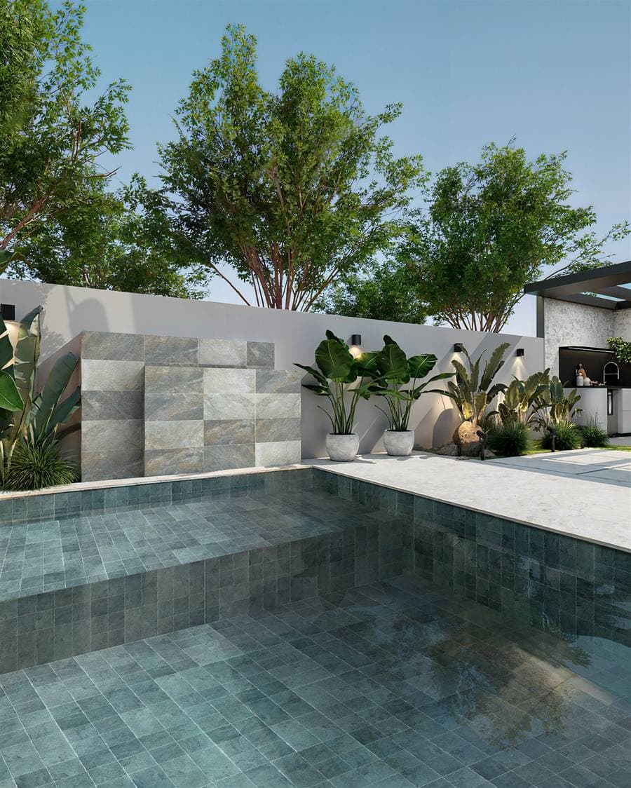 Courtyard Accent Wall